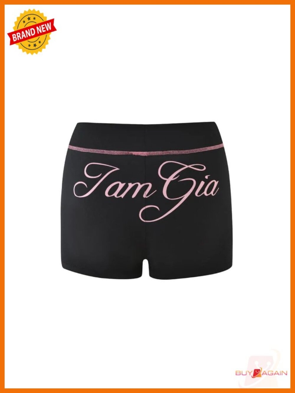 Low Rise Mini Short with Logo on Back - Picture 6 of 6